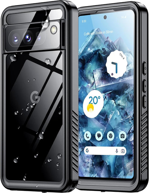 for Google Pixel 8 Pro Case Waterproof,Built-in?Screen & Camera Lens Protector??IP68 Underwater? Full Body Heavy Duty Protection?12FT Military Sho...