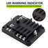 6 Way Fuse Block W/Negative Bus - ATC/ATO 6 Circuit Fuse Box with Ground, with Negative Bus & Protection Cover, Bolt Connect Terminals, 70 pcs Sti...