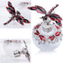 YU FENG Dragonfly Decorative Glass Perfume Bottle Jeweled Enameled Fancy Crystal Perfume Holder Scent Bottles Empty Refillable(Red,40ml)...