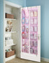 MISSLO Kids Over the Door Shoe Organizer Baby Hanging Shoe Rack Narrow Closet Storage bags with 12 Mesh Pockets for Girl Women Men Toddler Nursery...