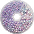 Chenkou Craft 1550PCS 1 Box Round Imitation Pearls Bead No Hole Loose Beads Gem (Light Mix, Mix)...