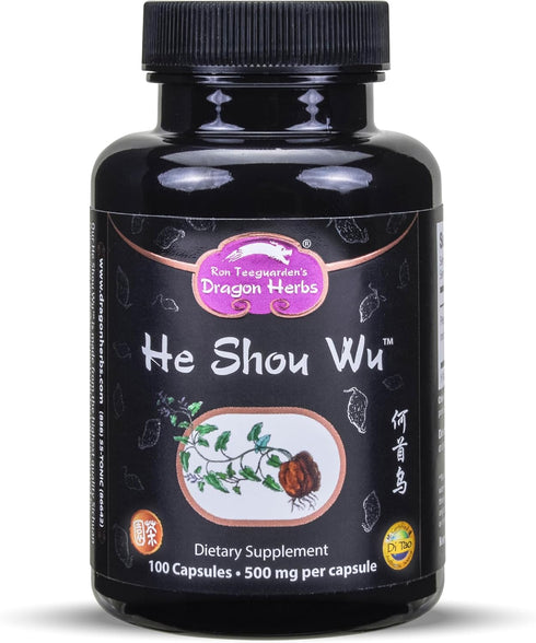 Dragon Herbs He Shou Wu | Prepared He Shou Wu Supplement to Support Energy, Mood, Immune Support, Healthy Aging, Hair | All Natural Ingredients, N...