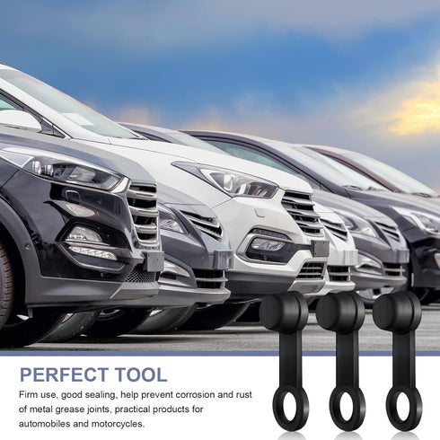 24 Pack Brake Bleeder Cap Rubber Grease Fitting Caps Black Brake Dust Cover Car Zerk Covers Small Automotive Brake Bleeder Screw Caps for Cars Bic...