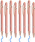 8 Pcs Blue Ink Ballpoint Pen with Stylus Tip 2 in 1 Stylus Ballpoint Pen Metal Pens Stylus Pen for Touch Screens School Office Coworkers (Pink Ros...