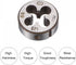 uxcell Die Stock Handle Wrench Set, M10 x 1.25 Threading Round Die and 30mm (Fit M10-M11 Dies) Holder Adjustable Wrench Hand Tool...