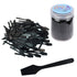100 Pieces Cosmetic MakeUp Disposable Plastic 2.5" Spatulas For Skin Care Facial Cream Mask Spatula (BLACK)...