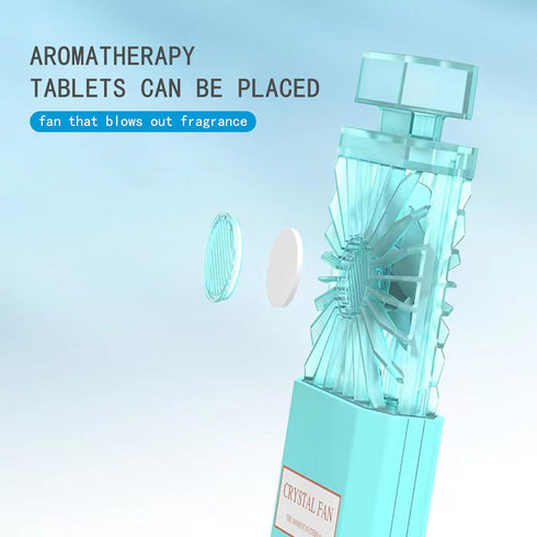Perfume Aromatherapy Fan, Portable USB Rechargeable Small Pocket Fan with Power Bank,Three-speed Regulation, Stretchable Hand Fan, Birthday Gifts ...