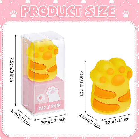 4 Pcs Cute Cat Paw Pencil Sharpener Kawaii Manual Pencils Sharpeners Cat Claw Cute Pencil Sharpener Kids Handheld Pencil Sharpener Cute School Sup...