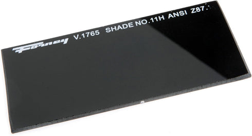 Forney 57011 Lens Replacement Hardened Glass, 4-1/4-Inch-by-2-Inch, Shade-11 , Black...