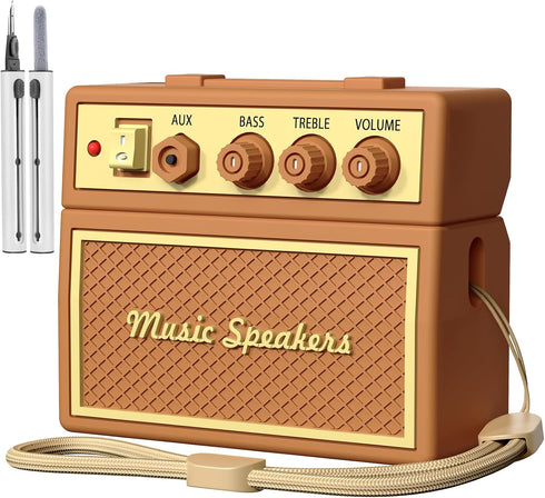 AirPods Pro 2nd Generation Case Cover with Cleaner Kit, Airpod pro case guitar amp Retro audio Design Soft Silicone Protective Cover for AirPods P...