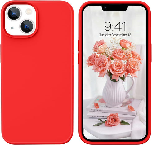 VENINGO iPhone 13 Case,Phone Case for iPhone 13,Slim Fit Liquid Silicone Soft Gel Rubber Lightweight Microfiber Lining Shockproof Anti-Scratch Pro...