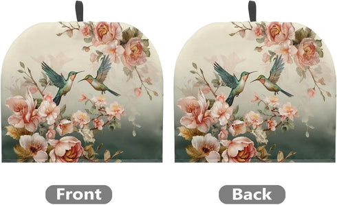 Cute Hummingbird Tea Cozies for Teapot Portable Kettle Cover Tea Kettle Quilt Tea Cosy Kettle Tea Pot Cover Dust Proof Insulated Keep Warm Black T...