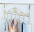 eywlwaar Gold Over The Door Hooks 7 Hanger Rack Heavy Decorative Metal Rack for Home Use Hats Coats Key Bag Clothes Scarfs Hooks (Golden)...