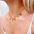Gold Initial Charm Necklace for Women Gold Shell Starfish Necklace Summer Beach Charms Necklaces for Women Beach Jewelry Gift...