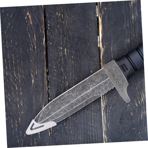 2pcs Knife Accessories Guards Replacement Finger Custom Knives for Supplies Hunting Hand Pommel Pommels and Silver Guard Handle Bolsters Steel Cas...