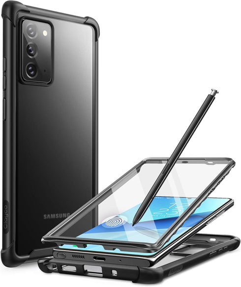 Clayco Forza Series Case for Samsung Galaxy Note 20, Built-in Screen Protector Compatible with Fingerprint ID, Full-Body Rugged Cover, 6.7 inch, 2...