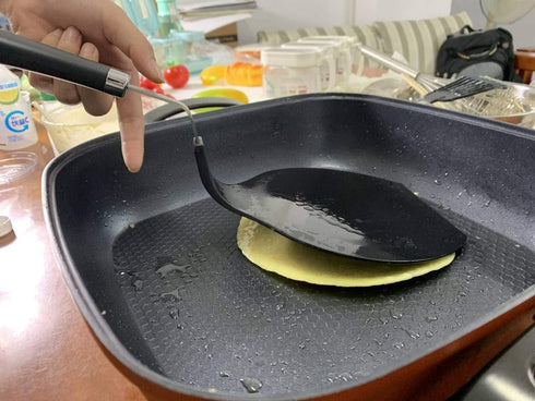 TENTA Kitchen Grip-EZ Premium Chef Series Round Flexible Large Spatula Pancake Spatula,Pancake Flipper,Egg Turner, and Omelet Spatulas-Heat Resist...
