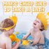 Baby Shower Cap Adjustable Silicone Crown Shampoo Bath Cap Visor Cap with Baby Shampoo Rinse Cup Cute Baby Bath Rinse Cup Protecting Eye Ear for I...