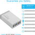 Desktop 5 Port USB Wall Charger 40W 8A, USB Hub Charging Station for Multiple Devices, Protable Multi Port USB Charger for Cell Phone, Tablet, And...