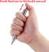 SMOOTHERPRO Stainless Steel Push Button Mechanism Pen Solid Comfortable Weight for Holding Click Ballpoint for Christmas Birthday Festival Signatu...