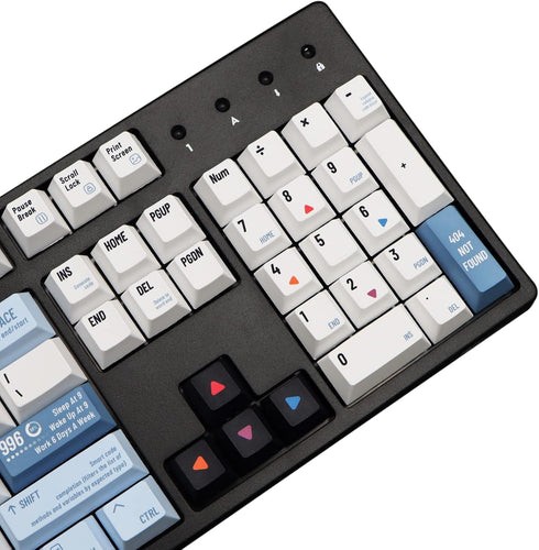 MOLGRIA Keycaps Hello World 134 Set for Mechanical Keyboard, Custom PBT Cherry Profile Key Caps with Keycap Puller for Gateron Kailh Cherry MX Swi...
