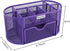 EasyPAG Desk Organizer Mesh Desktop Office Supplies Multi-functional Caddy Pen Holder Stationery with Drawer,Purple...