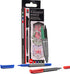 Marabu Dual Tip Permanent Markers - 4 Fine & Ultra Fine Point Permanent Markers for Artists and Everyday Use - Alcohol Based Markers for Paper, Bo...