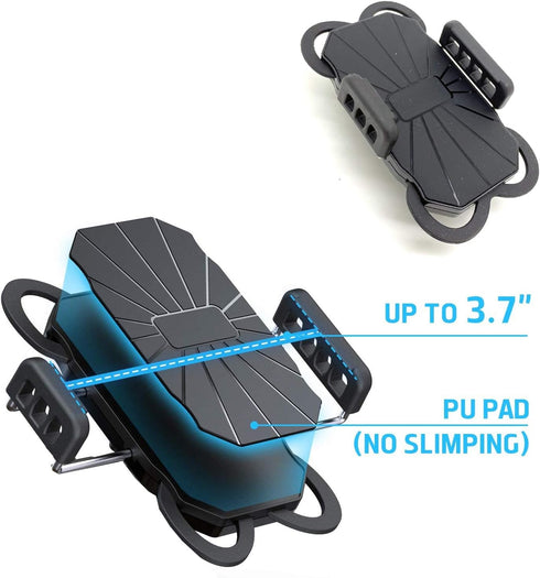 ChargerCity 17mm Ball Socket Universal Smartphone Holder for All Phone Device up to 3.7" Wide Galaxy S25 S24 iPhone 15 16 MAX PRO Plus Pixel (Comp...