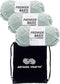 Premier Basix Chunky Knitting Yarn Jade 1145-30 (3-Pack) Same Dye Lot Chunky Bulky #5 Soft 100% Acrylic Bundle with 1 Artsiga Craft Bag...