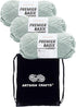 Premier Basix Chunky Knitting Yarn Jade 1145-30 (3-Pack) Same Dye Lot Chunky Bulky #5 Soft 100% Acrylic Bundle with 1 Artsiga Craft Bag...