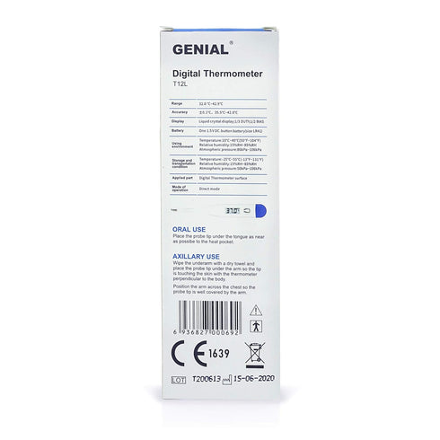 Digital Thermometer for Fever, Quick Reading Waterproof Oral Thermometer with Fever Indicator. Best for Baby Kids and Adults...