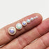 Chenkou Craft 3000PCS 1 Box White AB Round Flatback Imitation Half Pearls Bead Loose Beads Gem (White AB Half Ball)...
