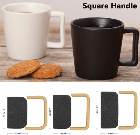 Pottery Mug Handle Molds 12Pcs Mug Handle Forms Mug Handle Making Tool for Pottery Ceramic Mug Handle Molds for Clay with Various Shapes and Sizes...