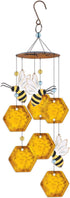 Sunset Vista Designs 93651 Country Garden Collection Wind Chime, Bee Honeycomb, 17-inch Height...