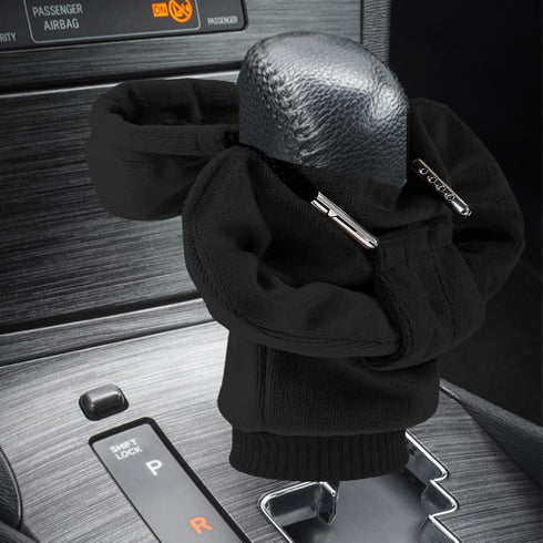 Gear Shift Hoodie, Universal Car Gear Shift Knob Cover, Funny Sweater Shifter Hoodie, 4.7 Inch Gear Stick Hoodie Protector Decoration(Black)...