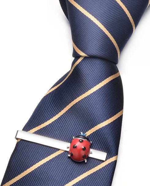 Unique Insect Tie Clip for Men Ladybug Bee Tie Bar Silver Gold Animal Novelty Anniversary Jewelry Gift...