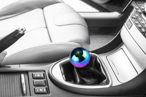 Neo Chrome Shifter Ball Chrome Shift Knob Round Weighted Manual Gear JDM Aluminum...