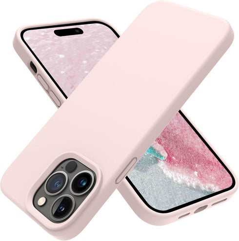 OTOFLY Designed for iPhone 14 Pro Max Phone Case, Silicone Shockproof Slim Thin Phone Case for iPhone 14 Pro Max 6.7 inch (Chalk Pink)...
