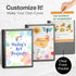 CRANBURY Art Portfolio 9x12 Binder - (Black), 9 x 12 Binder with 24 Clear Sleeves, Displays 48 Pages, Customizable Cover, A4 Binder for Kids Art, ...
