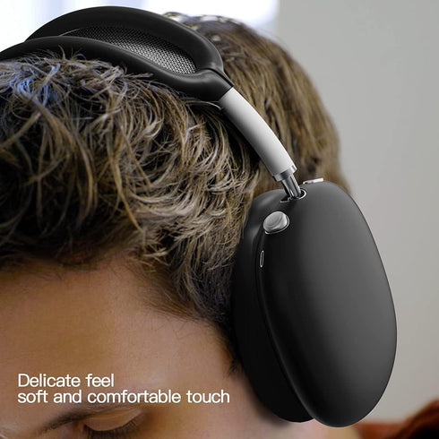3 in 1 Silicone Case Cover Compatible with Apple Airpods Max Headphones, Anti-Scratch Ear Pad Case Cover Ear Cups Cover and Headband Cover Compati...