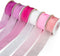 Valentines Day Ribbon Pink Ribbon Sheer Chiffon Ribbon Organza Ribbon for Gift Wrapping, 1 Inch Wide (Purple)...