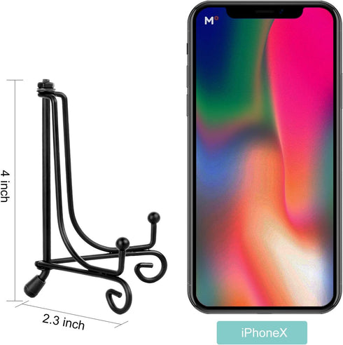 Teamkio Improved Anti-Slip Plate Holder Display Stand, Picture Frame Holder Stand, Easel Display Stand, Book Display Stand (4inch)...