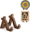 Plate Display Stand, 4 Inch Plate Holder for Displaying, Decorative Picture Frame Dish Photo Plaque Platter Wood Stand...