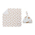 Miracle Baby Swaddle Blanket and Hat Set Newborn Swaddle Wrap Soft Stretchy Receiving Blanket for Baby Boys Girls, Large 47 x 47 inches (Lion)...
