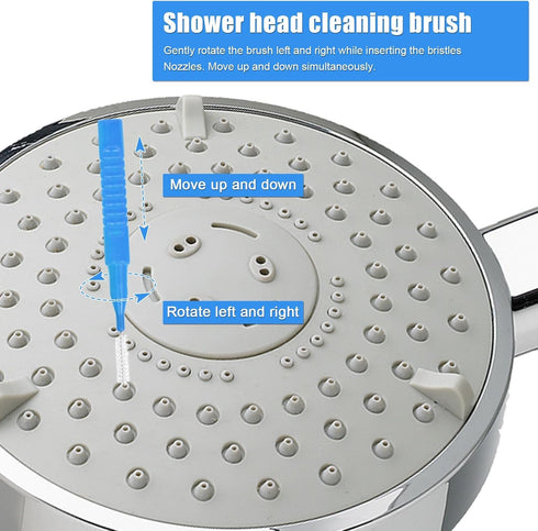 10pcs Shower Head Cleaning Tool, Shower Head Cleaner Picks with 10 Shower Head Cleaner Brush Gap Hole Anti-Clogging Cleaning Brush for Shower Head...