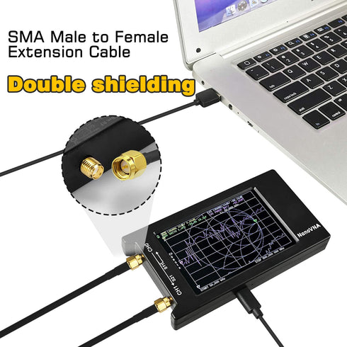 RF Coaxial Cable 16.4ft/5M RG58 SMA Male to SMA Female 50ohm Low Loss and Two-Way Radio Cord RG58 Coax Cable for Router/Antenna/Signal Enhancer/Wi...