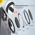 Magnetic Ring Case for Samsung Galaxy S22 Ultra/S23 Ultra, Shockproof Protection, 360° Rotatable Ring Stand, Compatible with MagSafe, Black...