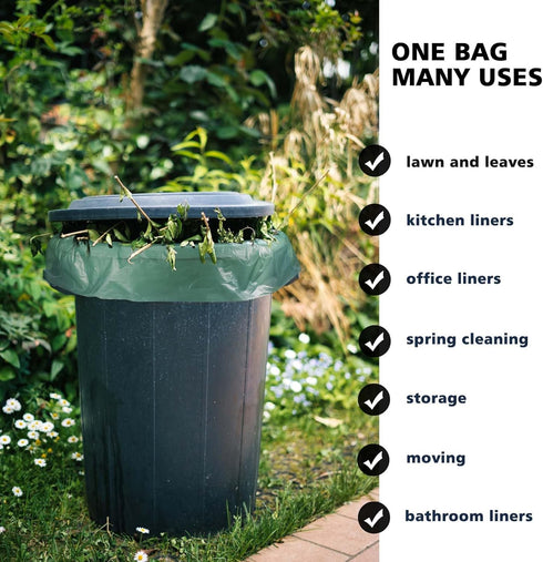 AYOTEE 30-33 Gallon Trash Bags, Large Recycling Bags 33 Gallon Trash Bag Unscented, 33"H x 37"W/1.1 Mil Thick Lawn Bags, 50% PCR Content (45 Count...