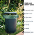 AYOTEE 30-33 Gallon Trash Bags, Large Recycling Bags 33 Gallon Trash Bag Unscented, 33"H x 37"W/1.1 Mil Thick Lawn Bags, 50% PCR Content (45 Count...