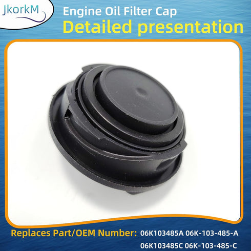 06K103485C Engine Oil Fill Cap Compatible With Volkswagen - Fits For 2012-2017 VW Volkswagen Beetle CC Passat Tiguan, Replaces OEM 06K103485C 06K ...